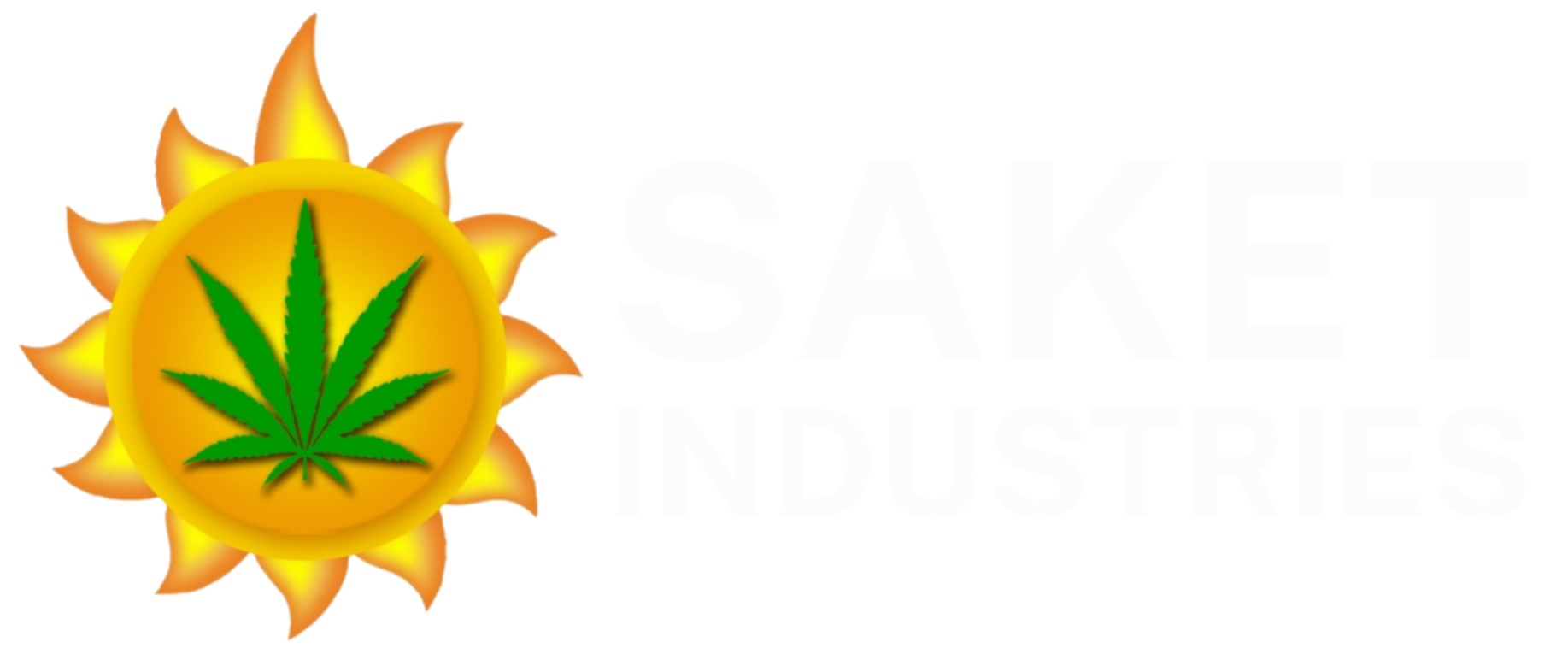 saket industries white logo